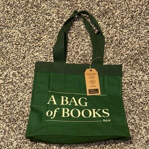 Barnes & Noble Green Tote Bag